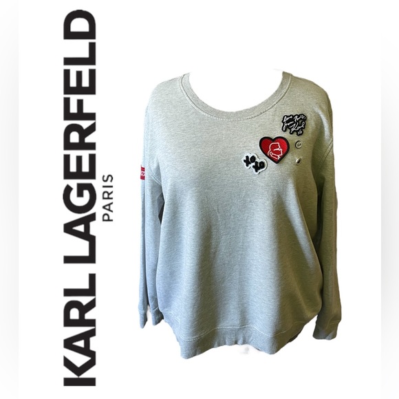 Karl Lagerfeld Tops - Karl Lagerfeld Paris with Love Sweatshirt